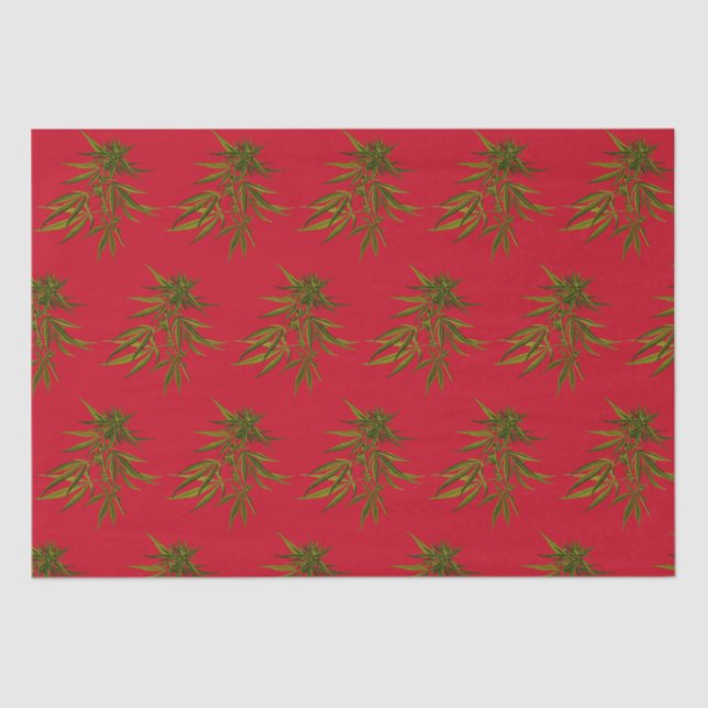 Papel De Seda Weed Buds em Khaki Personalizado (Frente )