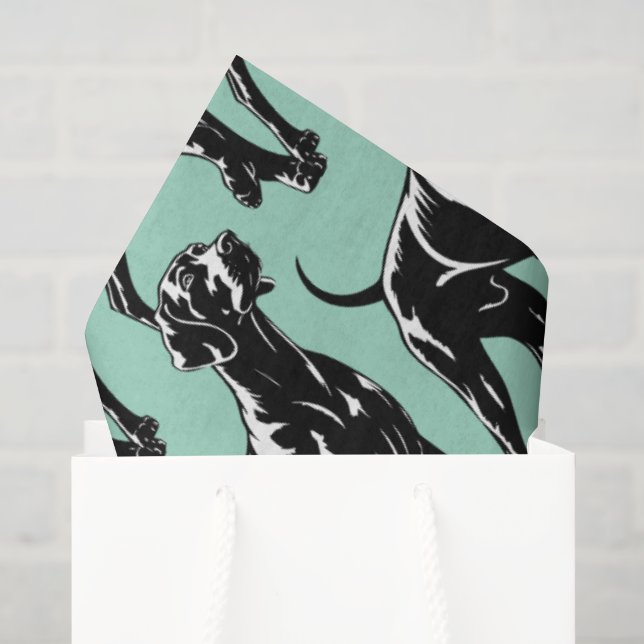 Papel De Seda Weimaraner  (Sacola de presentes)