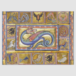 PAPEL DE SEDA WEIRD MEDIEVAL BESTIARY,SCITALIS LEGENDENT