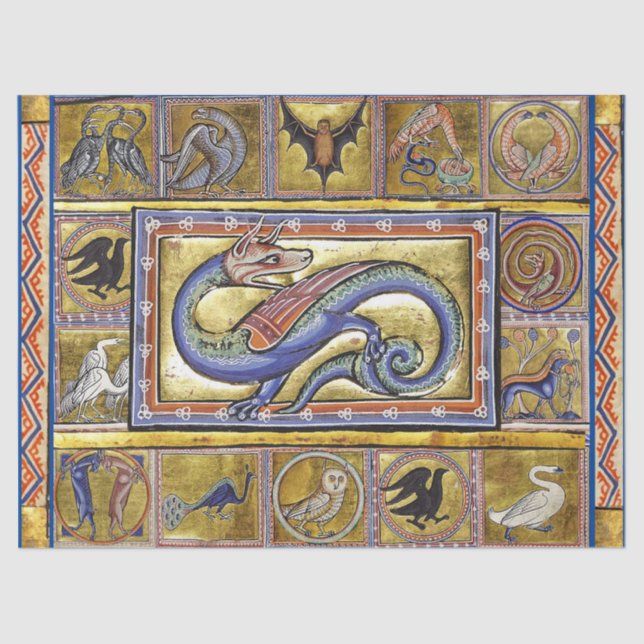 PAPEL DE SEDA WEIRD MEDIEVAL BESTIARY,SCITALIS LEGENDENT (Frente )