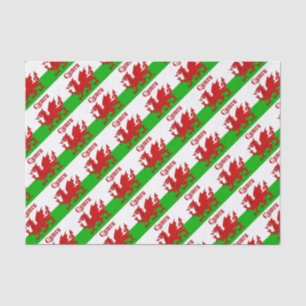 Papel De Seda Welsh Flag Cymru