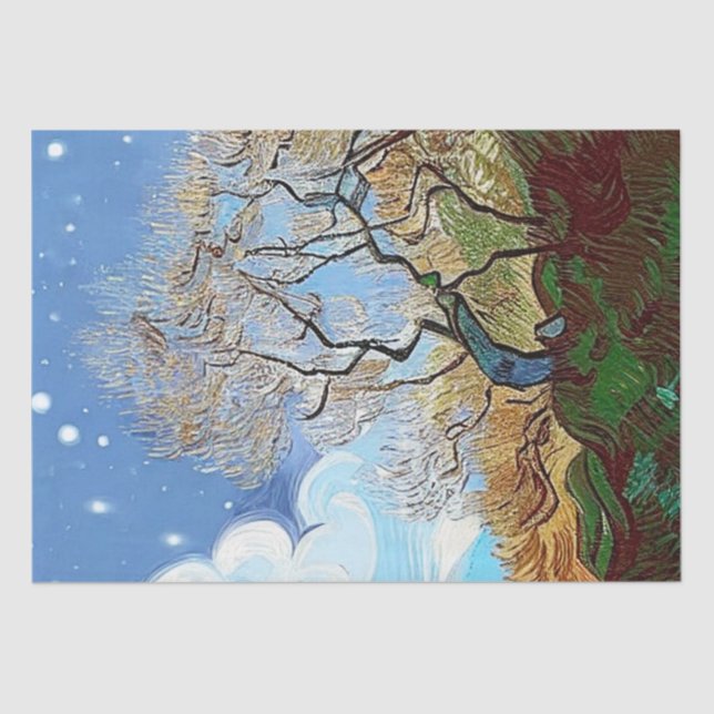 PAPEL DE SEDA WELSH MONTAIN TREE (Frente )