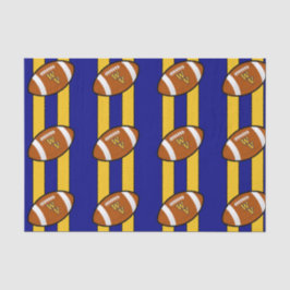 Papel De Seda West Virginia Football Blue e Dourado Pride