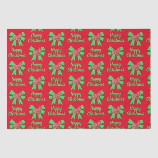 Papel De Seda Westile Silhouette Red Christmas Dog & Green Arco (Frente )