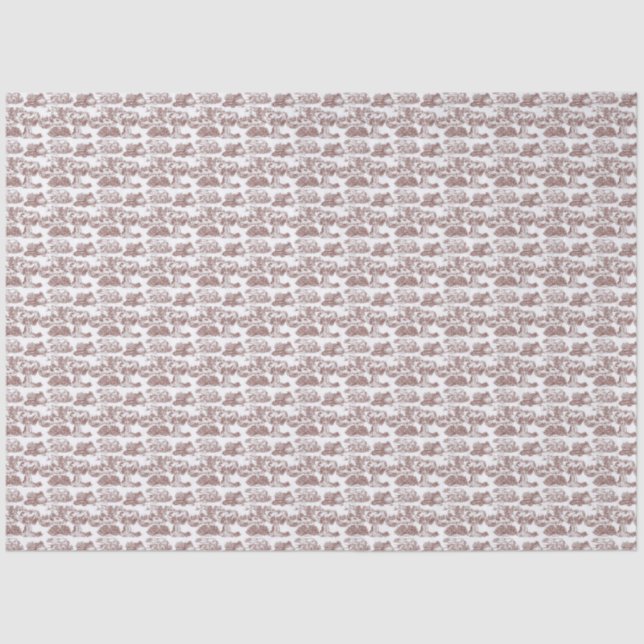 Papel De Seda WHEATEN Terrier Sepia Toile (Frente )