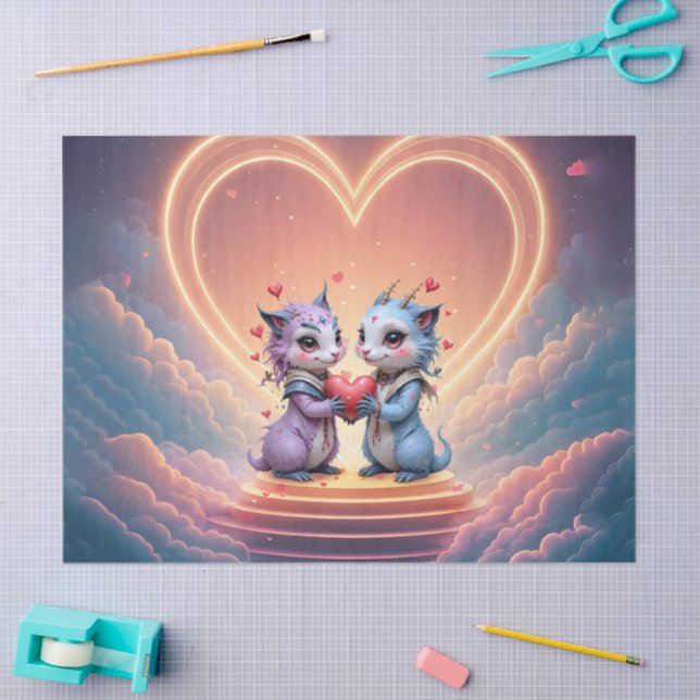 Papel De Seda Where Two Souls Choose Forever  (Arte )