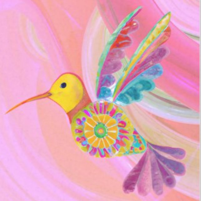 Papel De Seda Whimsic Hummingbird (Criador carregado)