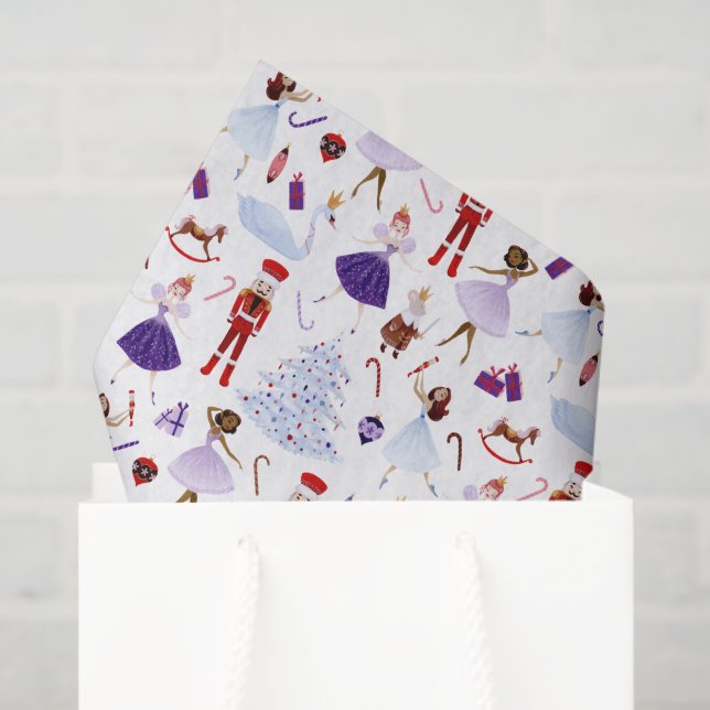 Papel De Seda Whimsic Nutcracker Natal (Sacola de presentes)