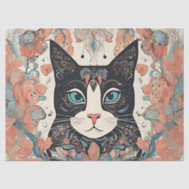 Papel De Seda Whimsical Cat