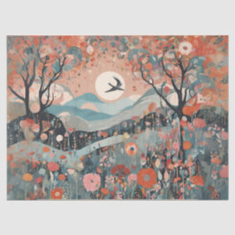 Papel De Seda Whimsical Dreamy Landscap
