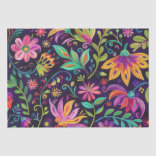 Papel De Seda Whimsical Floral design