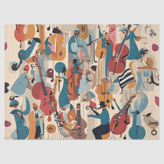 Papel De Seda Whimsical Jazz (Frente )