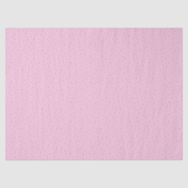 Papel De Seda Whimsical Snowflakes in Pastel Pink Pattern (Frente )