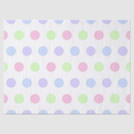 Papel De Seda Whimsical Watercolor Pastel Polka Dot Birthday