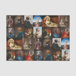 Papel De Seda Whimsy Dogs Portrait Collection Decoupage