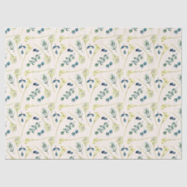 Papel De Seda White Calla Lily e Eucalyptus