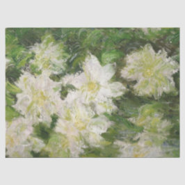 Papel De Seda White Clematis de Claude Monet Tissue Paper