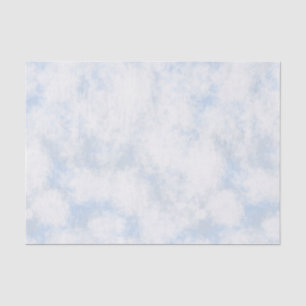 Papel De Seda White Clouds & Sky Tissue Paper