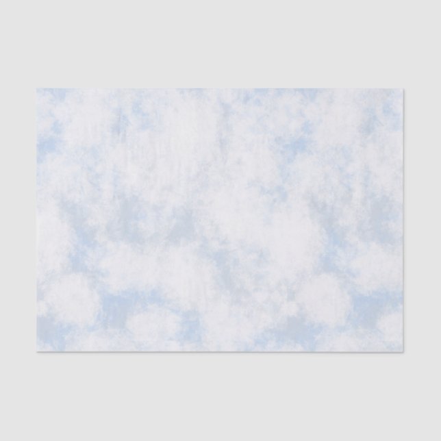 Papel De Seda White Clouds & Sky Tissue Paper (Frente )