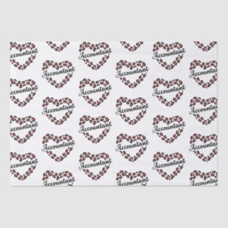Papel De Seda White Frame do Coração Leopardo Contador
