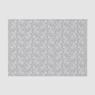 Papel De Seda White&Grey moderno macio nomeado Damasco