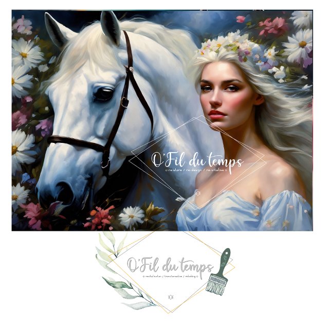 Papel De Seda White horse majesty v2 (Criador carregado)