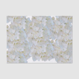 Papel De Seda White Hydrangeas Tissue Paper