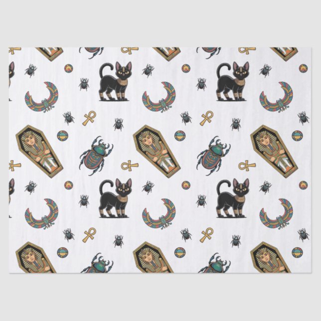 Papel De Seda 🤍 White Pharaoh Mummy Papi 🎃 👑 (Frente )