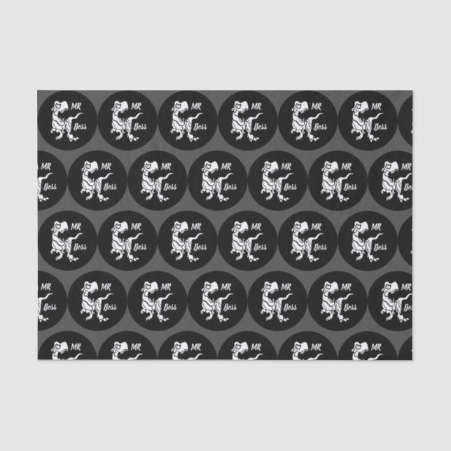 Papel De Seda White Trex, o Chefe Dino (Frente )