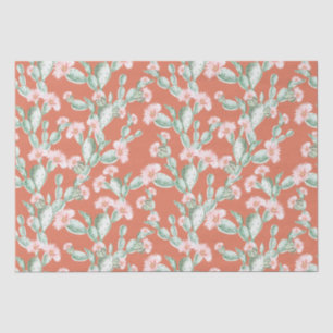 Papel De Seda Wild Cactus Pattern