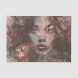 Papel De Seda Wild Grace: Um Retrato em Ferrugem e Tinta