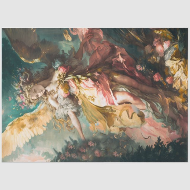 Papel De Seda Wild Rosa Angel (Frente )