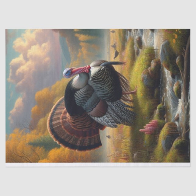 Papel De Seda Wild Turkey por Stream Painting (Frente )