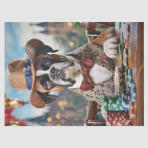 Papel De Seda Wild West Willy, Boxer jogando pôquer