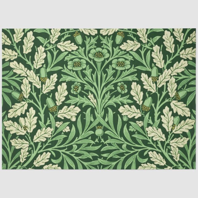 Papel De Seda William Mirrors Acorns & Oak Deixa Primavera Garde (Frente )