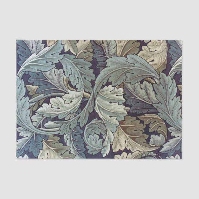 Papel De Seda William Morris Acanthus Wallpaper Folhas (Frente )