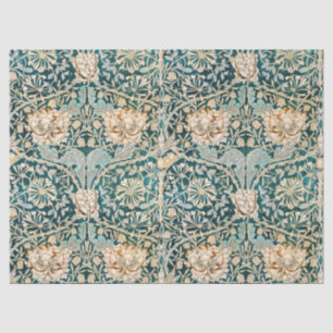 Papel De Seda William Morris Antique Honeysuckle Padrão Floral