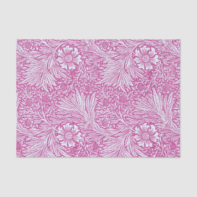 Papel De Seda William Morris - Art Nouveau Pink Marigold (Frente )