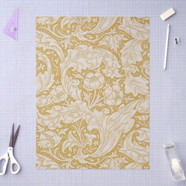 Papel De Seda William Morris Bachelor's Button Flower Classic (Arte )