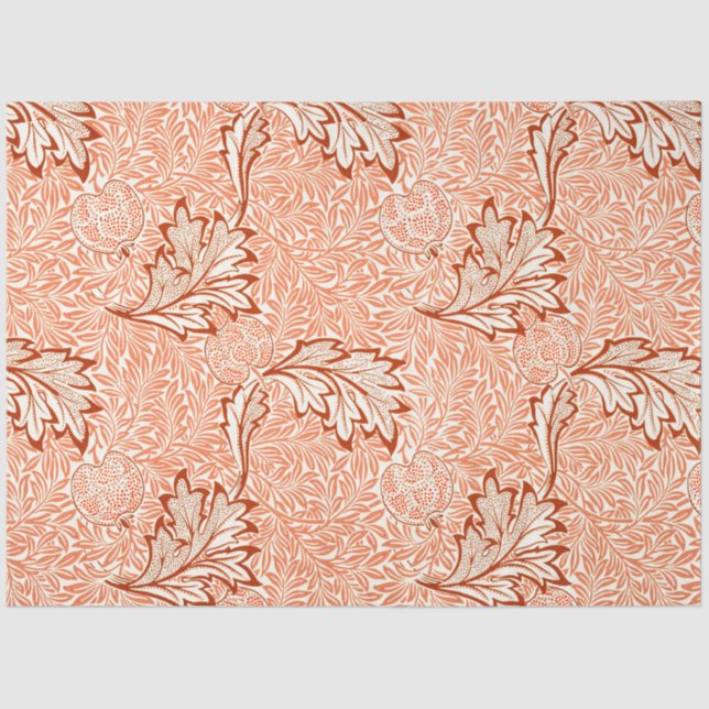 Papel De Seda William Morris Botanical Apple Design (Frente )