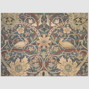 Papel De Seda William Morris Bullerswood Faux Tapeçaria