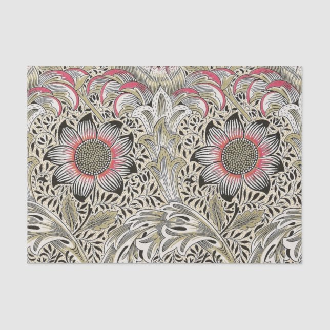 Papel De Seda William Morris Corncockle wallpaper floral (Frente )