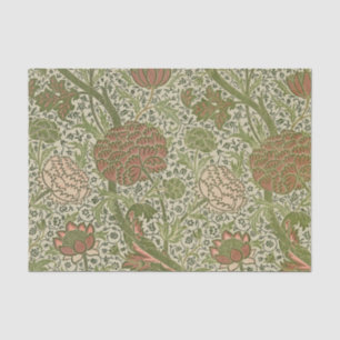 Papel De Seda William Morris Cray Sage Flower Floral Botânica