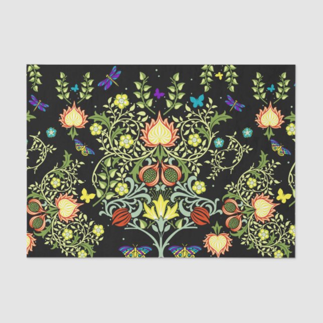Papel De Seda William Morris Floral (Frente )