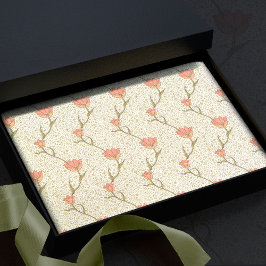 Papel De Seda William Morris Garden Tulip Floral Patterno