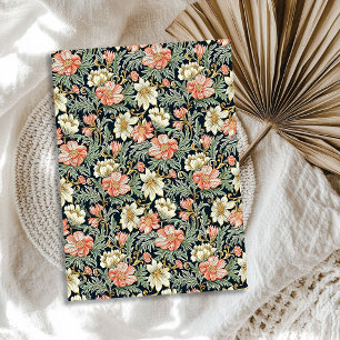 Papel De Seda William Morris inspirou o creme de pêssego na faix