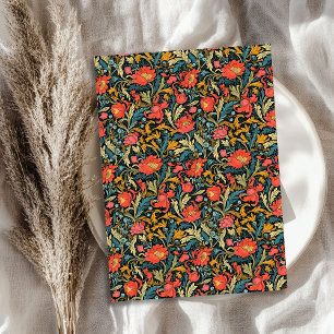 Papel De Seda William Morris inspirou terracotta pastel azul