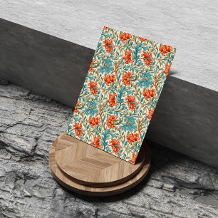 Papel De Seda William Morris inspirou terracotta pastel azul