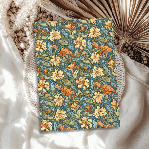 Papel De Seda William Morris inspirou uma faixa amarela laranja