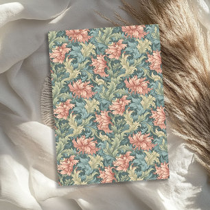 Papel De Seda William Morris inspirou verde pastel verde